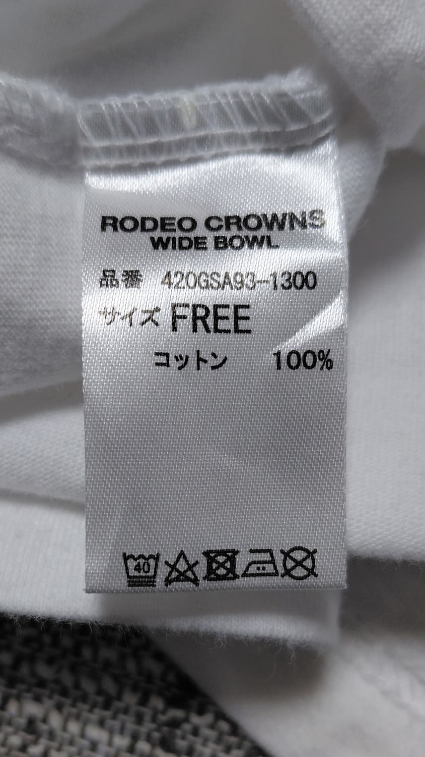 [FREE] 로데오 크라운즈 와이드 보울 백로고 패치 빈티지 티셔츠 상품이미지5