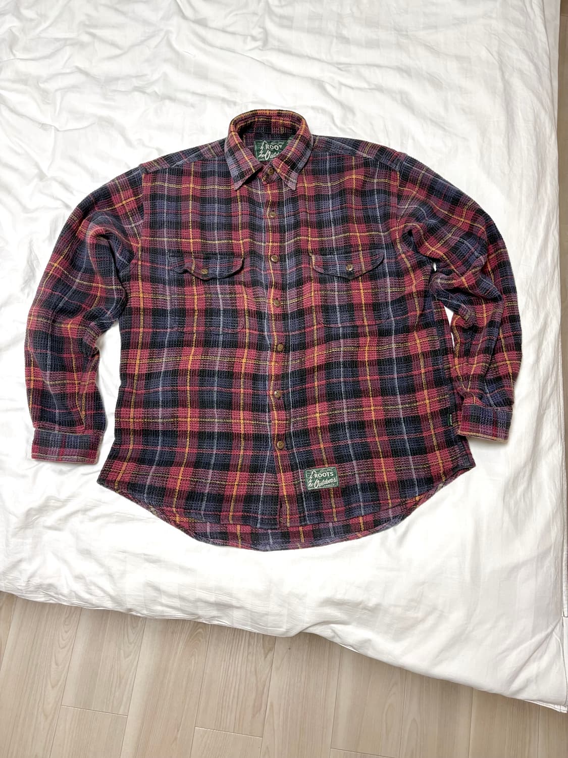 일본 빈티지 체크 셔츠 (M size) 상품이미지7