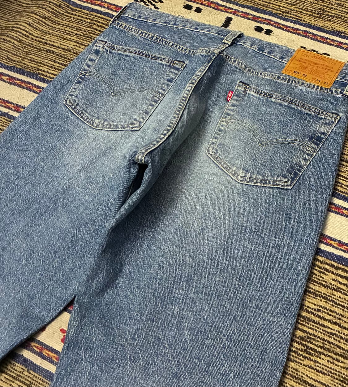 (34)Levis 리바이스 프리미엄 빅E 501 93 중청 데님 상품이미지6