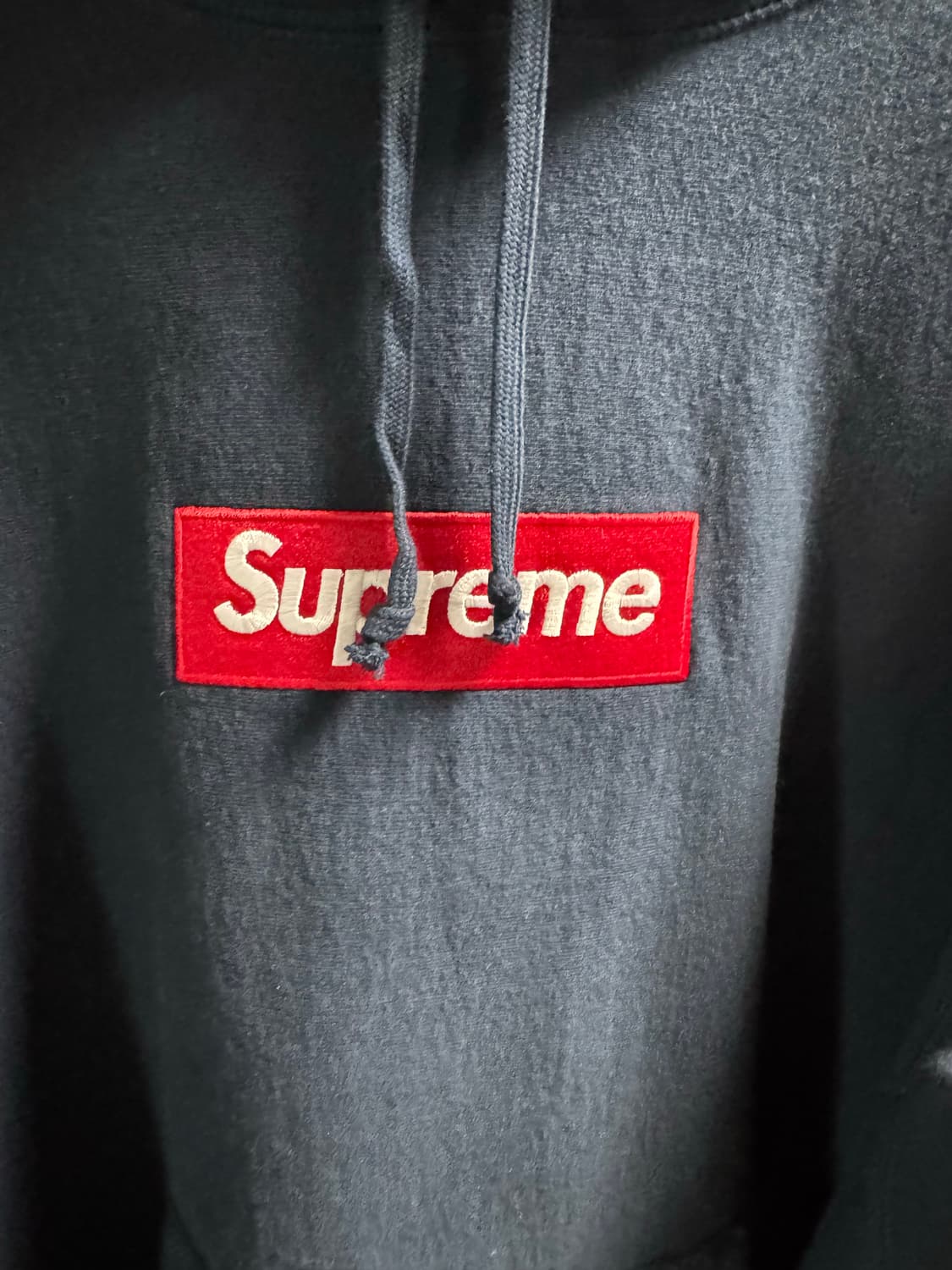 슈프림 박스로고 후드 네이비 레드 24fw 상품이미지4