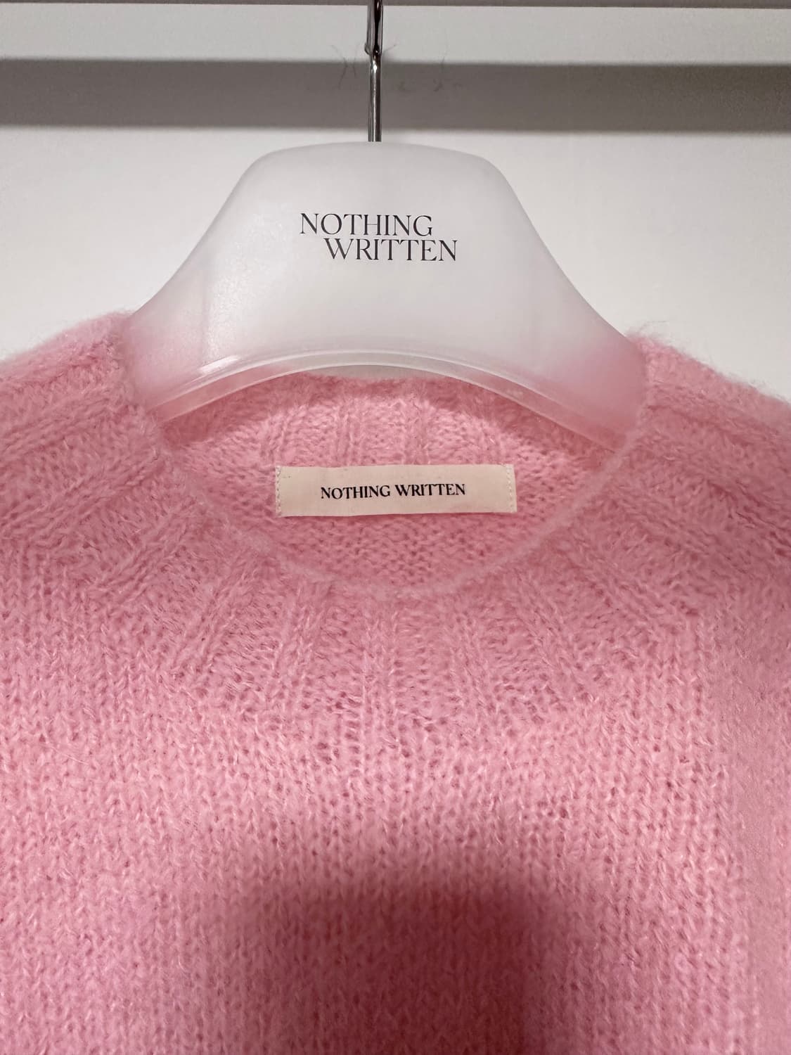 낫띵리튼 Alpaca pullover sweater (Baby pink) 상품이미지5