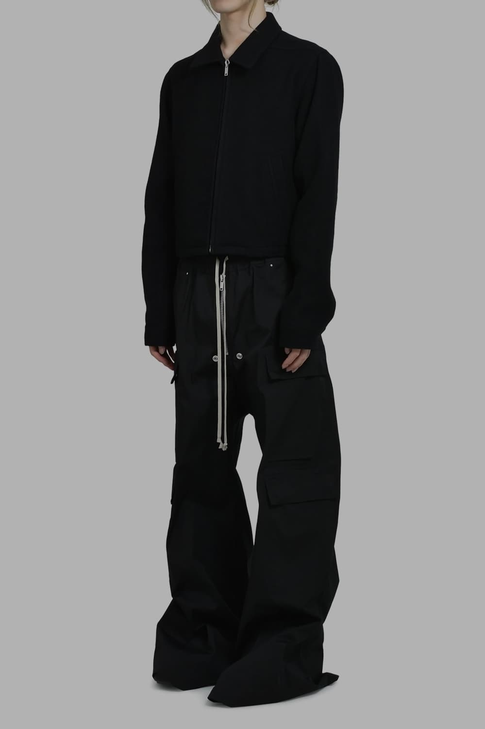 릭오웬스 FW25 블랙 앨리스 브래드 브러쉬드 울 자켓 48사이즈 상품이미지2