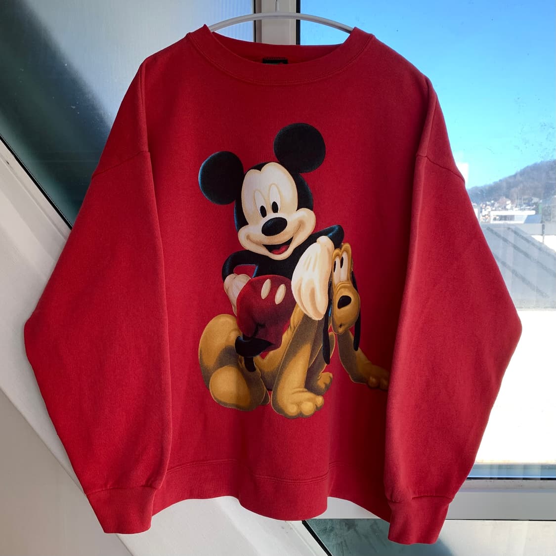 90s disney mickey & pluto sweatshirt 상품이미지2