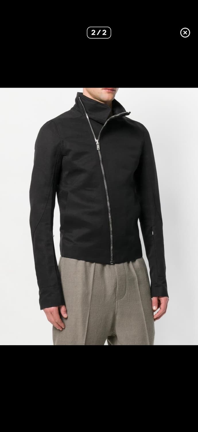 릭오웬스 사선 집업 숏 집업 구매합니다 상품이미지3