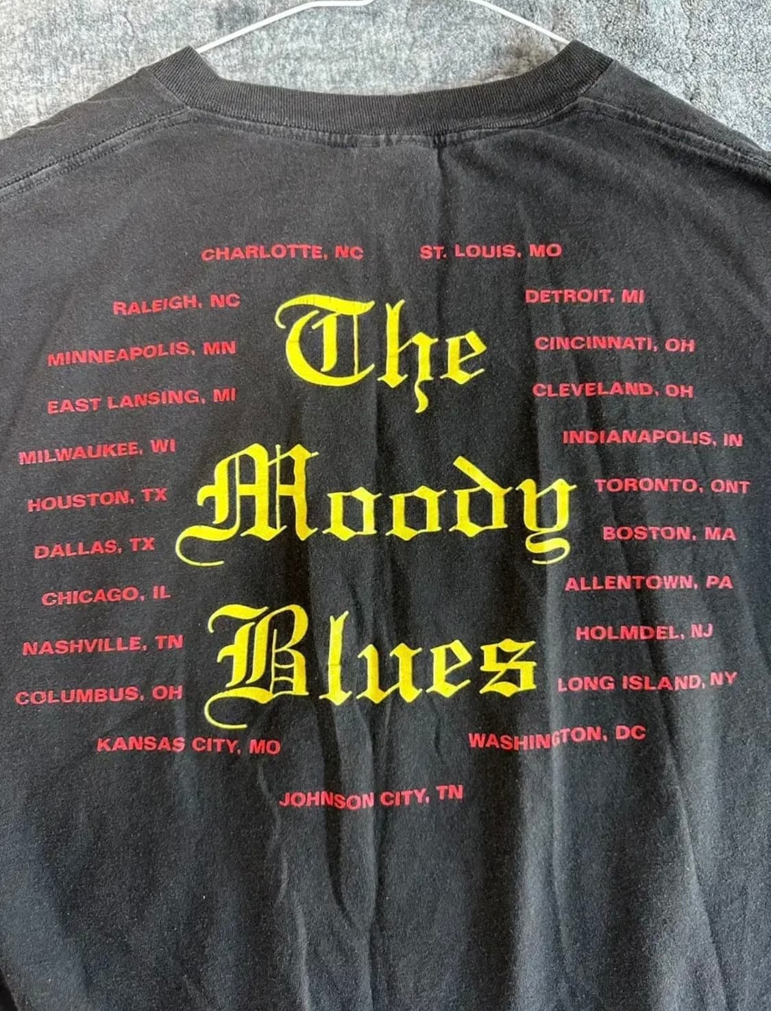 밴드 the moody blues의 1992년 투어 반팔티 상품이미지4