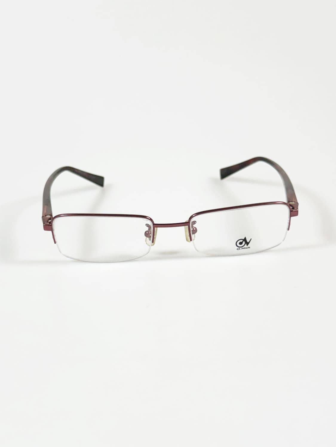 O.NICK 반무테 스퀘어 메탈 프레임 빈티지 안경 상품이미지2