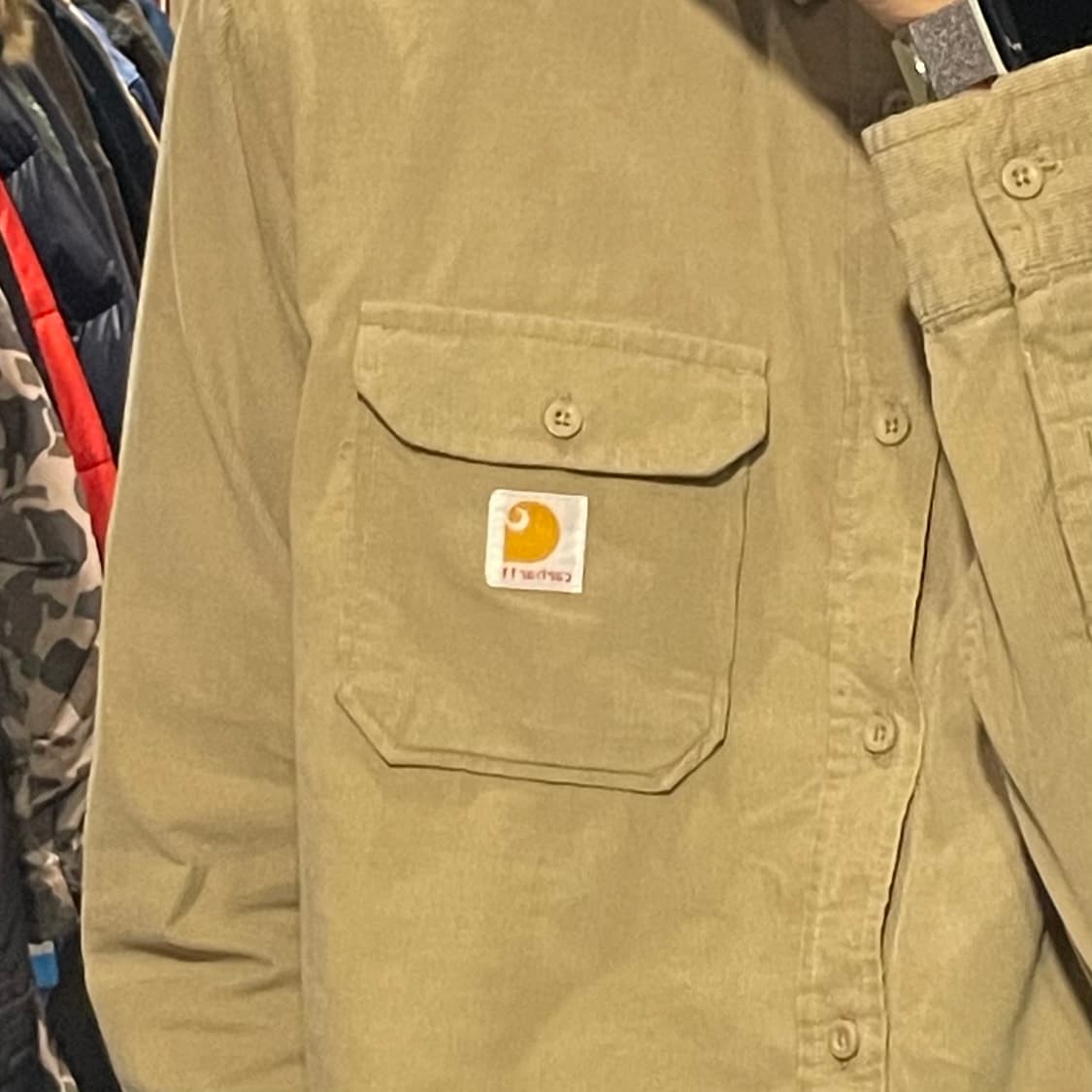[IM] carhartt 킬하트 베이지 코듀로이 셔츠 상품이미지6