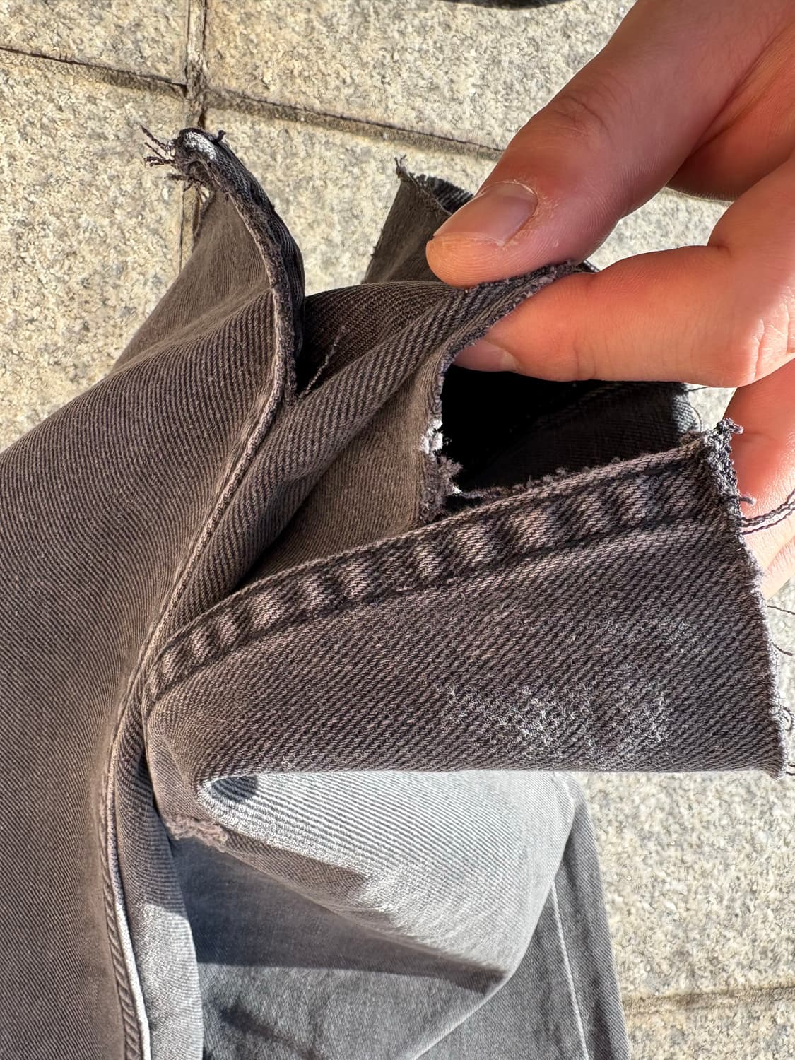 90s 리바이스 501 블랙 흑청 데님 팬츠 상품이미지6