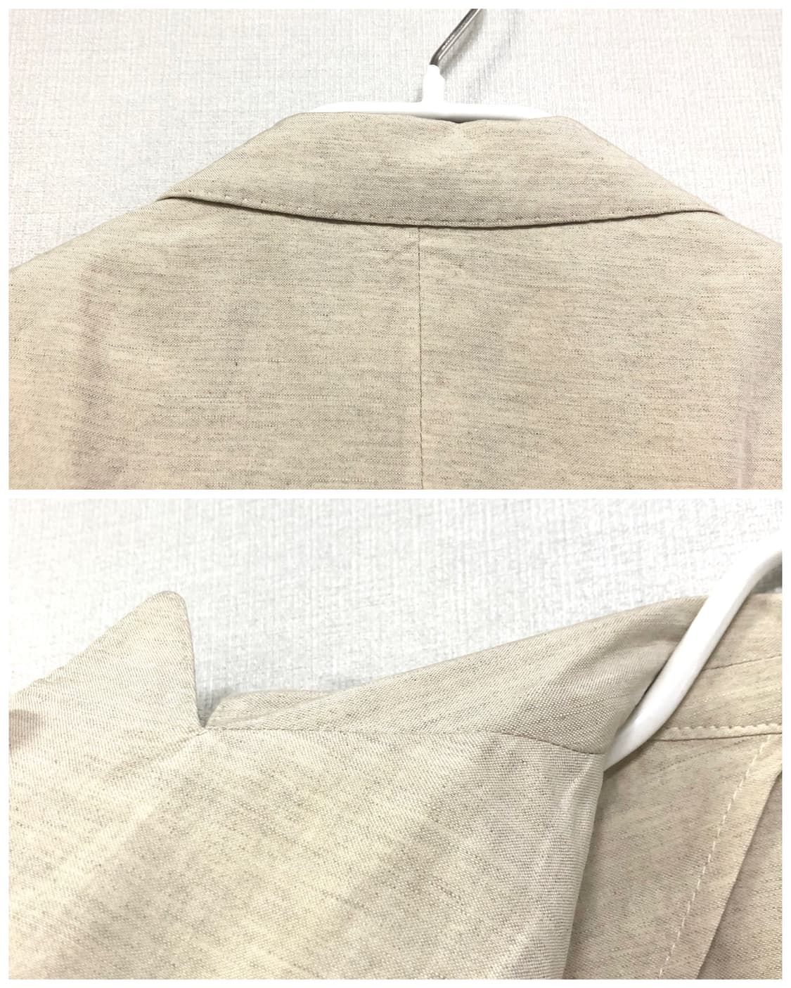 라르디니 이태리 린넨 실크 여름 더블 블레이저 자켓 48 _ 라이트베이지 상품이미지9