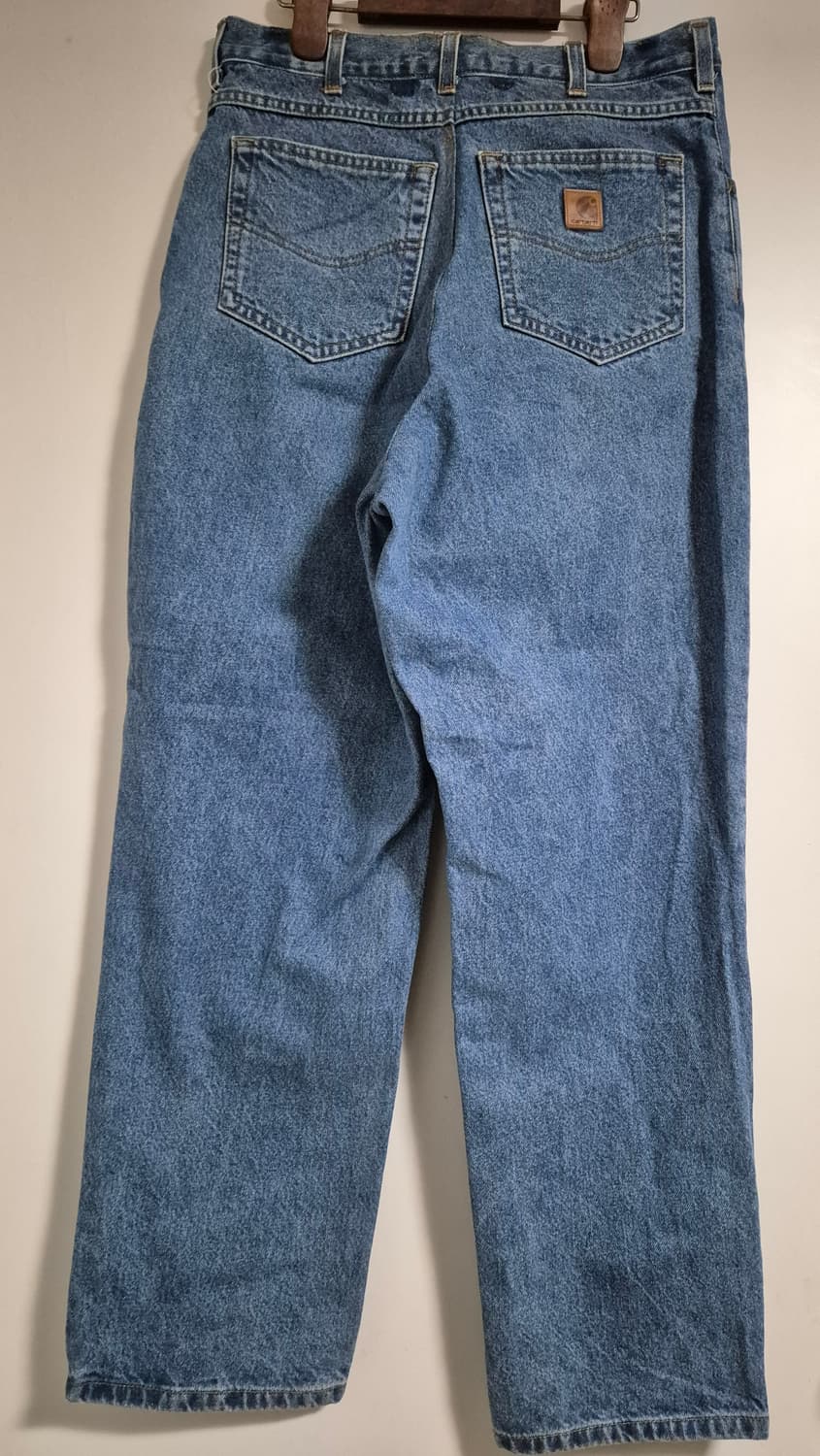 칼하트 가죽로고 데님 팬츠 상품이미지2