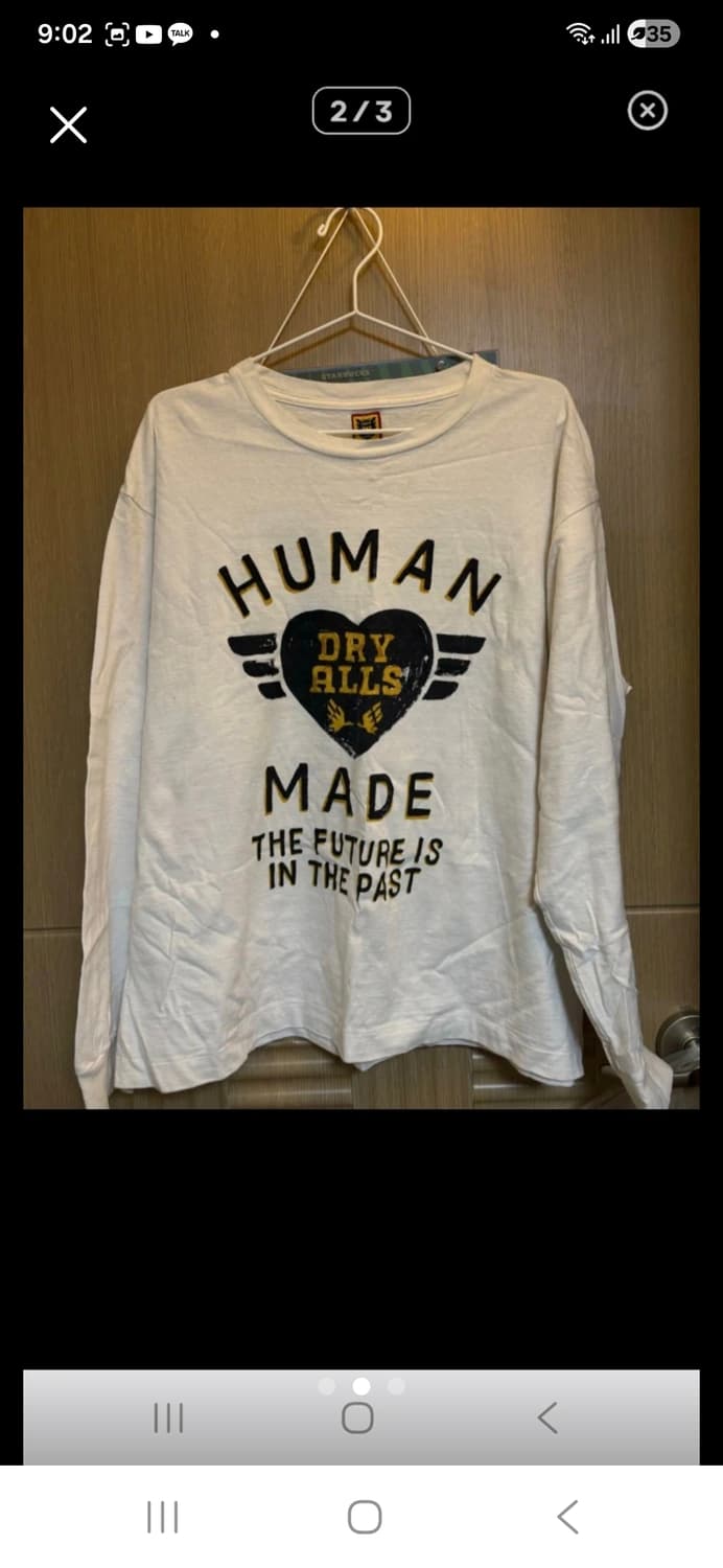 휴먼메이드 하트 로고 긴팔 XL 상품이미지4