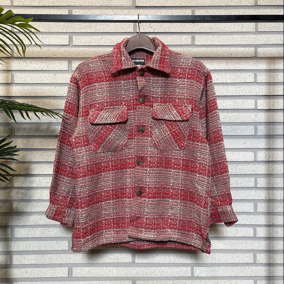 JPN VINTAGE 울블렌디드 트위드 셔츠자켓 플랩포켓 디테일 멀티컬러 상품이미지2