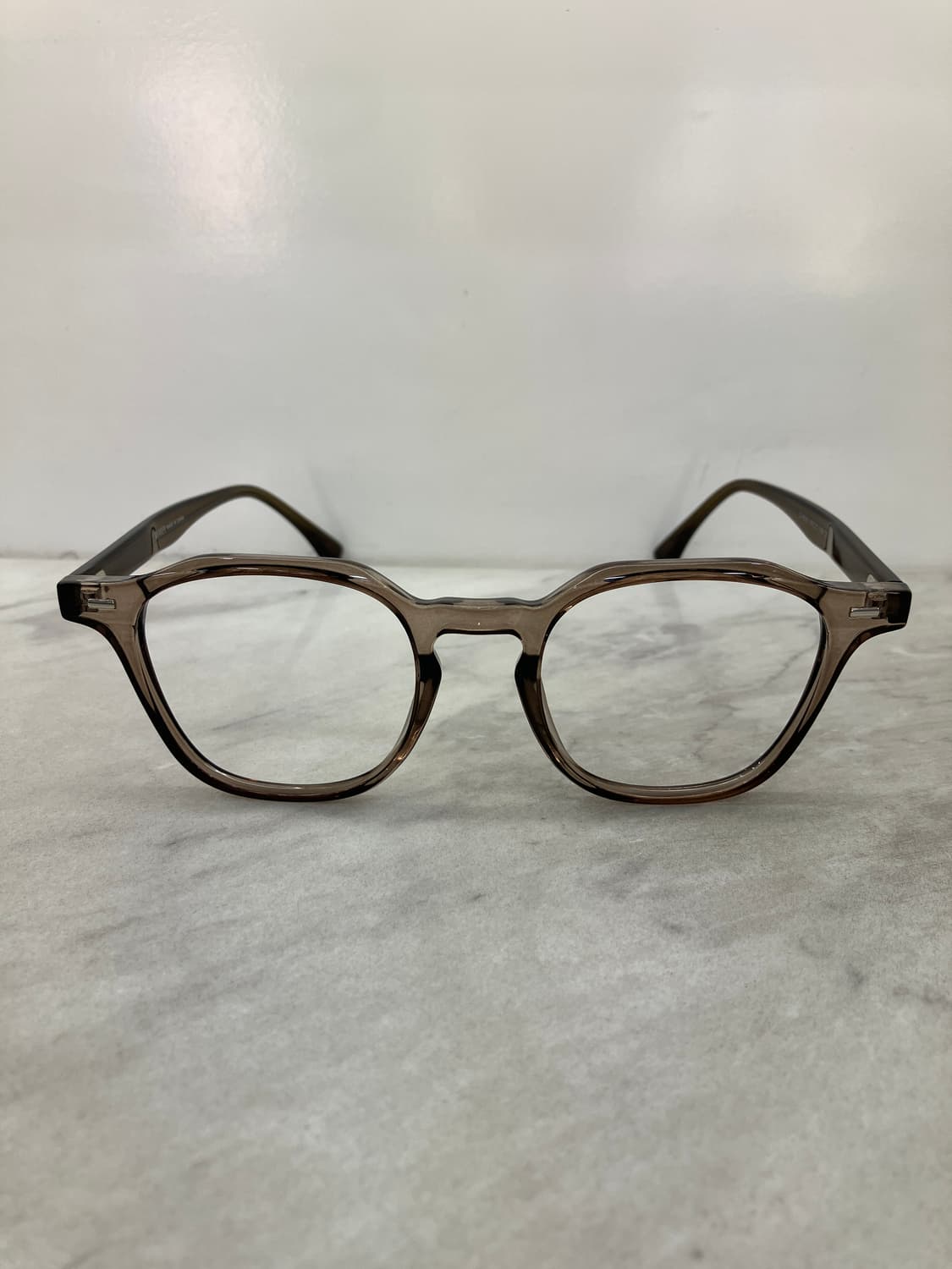 B77 KS 투명 브라운 웰링턴 뿔테 안경6836 상품이미지6