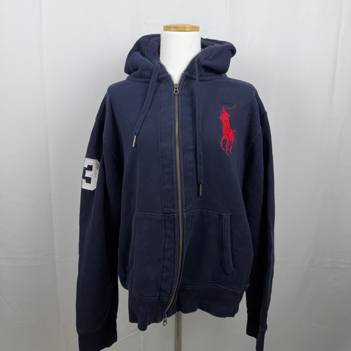 Polo]폴로 랄프로렌 빅포니 네이비 후드집업 L 상품이미지1