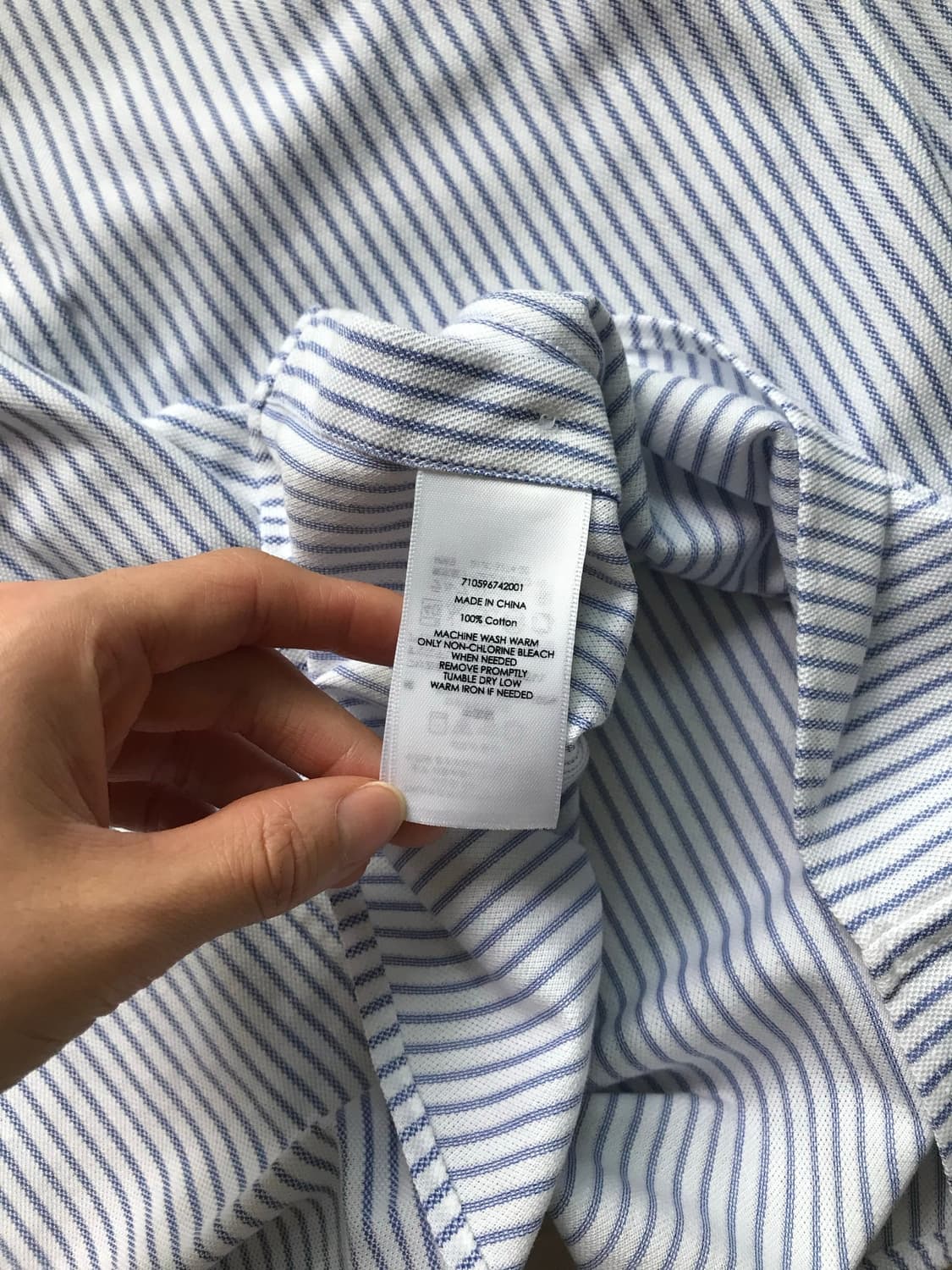 폴로 랄프로렌 포니로고 스트라이프 KNIT OXFOR 셔츠 . 상품이미지8