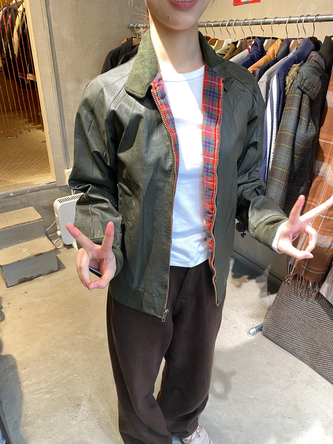 빈티지 레더자켓xs 상품이미지1