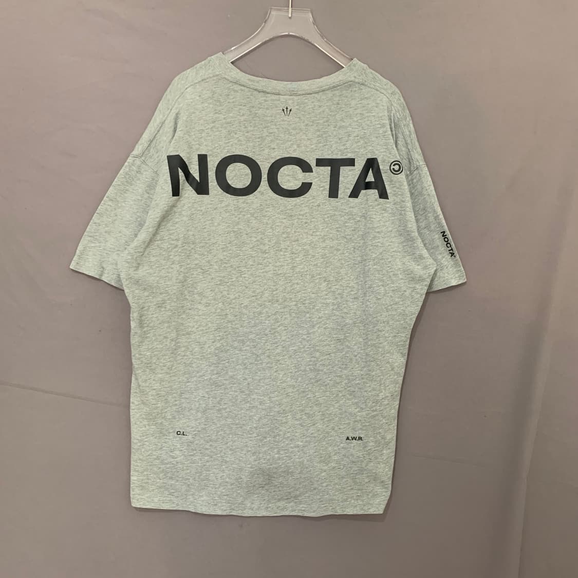 L 나이키 X 녹타 드레이크 맥스 90 그레이 반팔티 상품이미지2