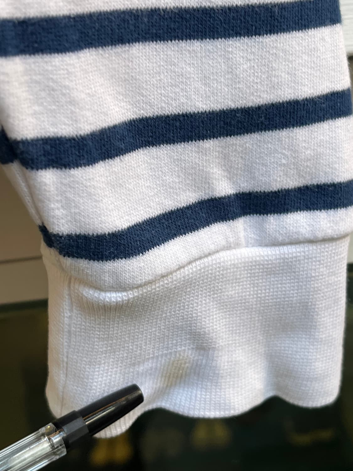 etre cecile 불독 프린팅 스트라이프 스웨트 셔츠 M 상품이미지7
