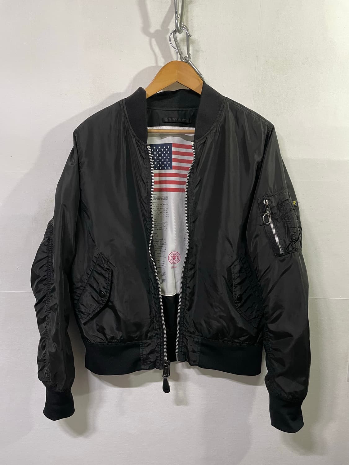 알파인더스트리 ma1 성조기 블루종 자켓 항공점퍼 항공자켓 100사이즈 상품이미지2