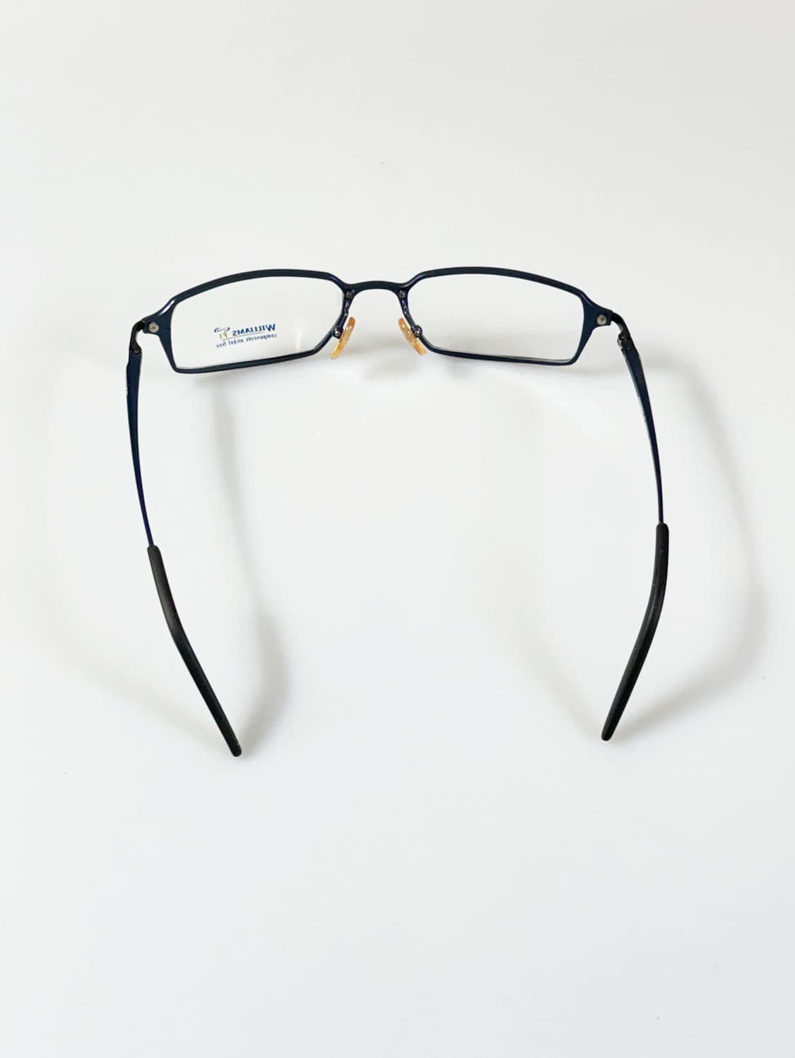 90s WILLIAMS F1 네이비 슬림 스퀘어 메탈 빈티지 안경 상품이미지6