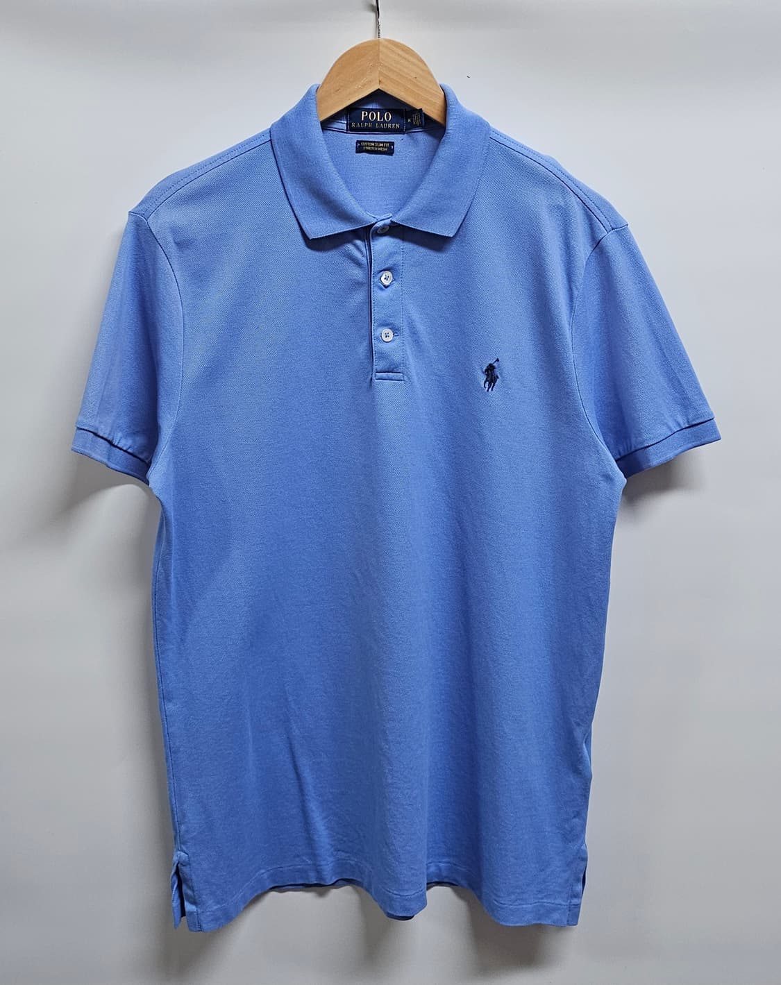 폴로랄프로렌 코튼 스카이블루 반팔카라티 M 상품이미지1