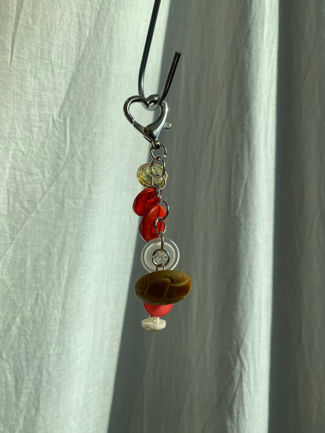 vintage button keyring_orange 상품이미지3