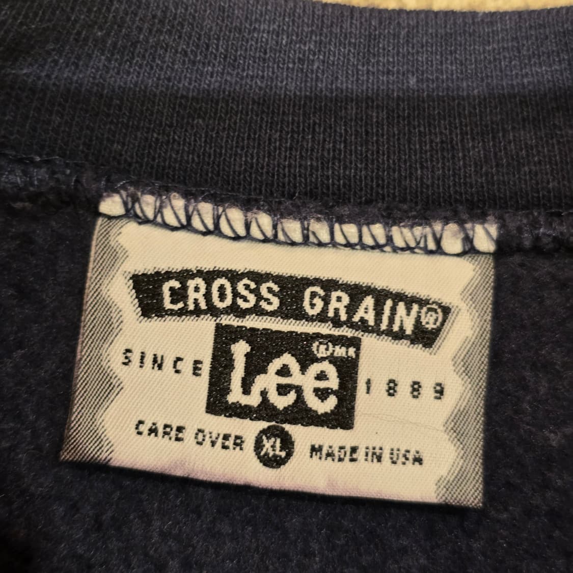 90s Lee CROSS GRAIN 스웨트셔츠 MADE IN USA 상품이미지4