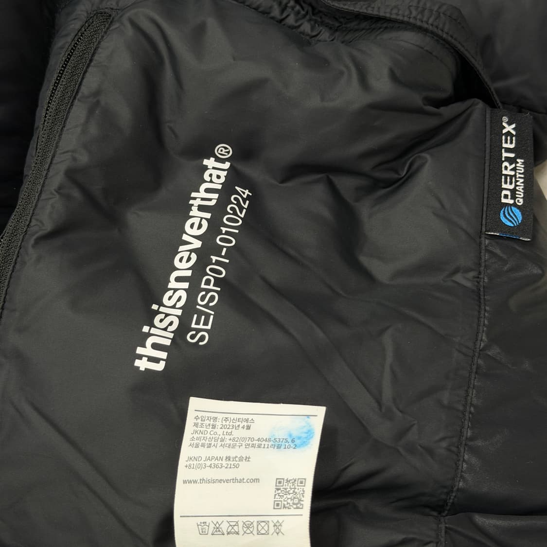 디스이즈네버댓 퍼텍스 T 다운 숏패딩 푸퍼 자켓 블랙 L 상품이미지6