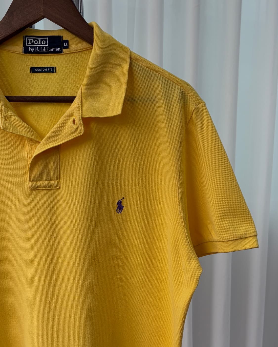[L]폴로 랄프로렌 옐로우 반팔 티셔츠 상품이미지4
