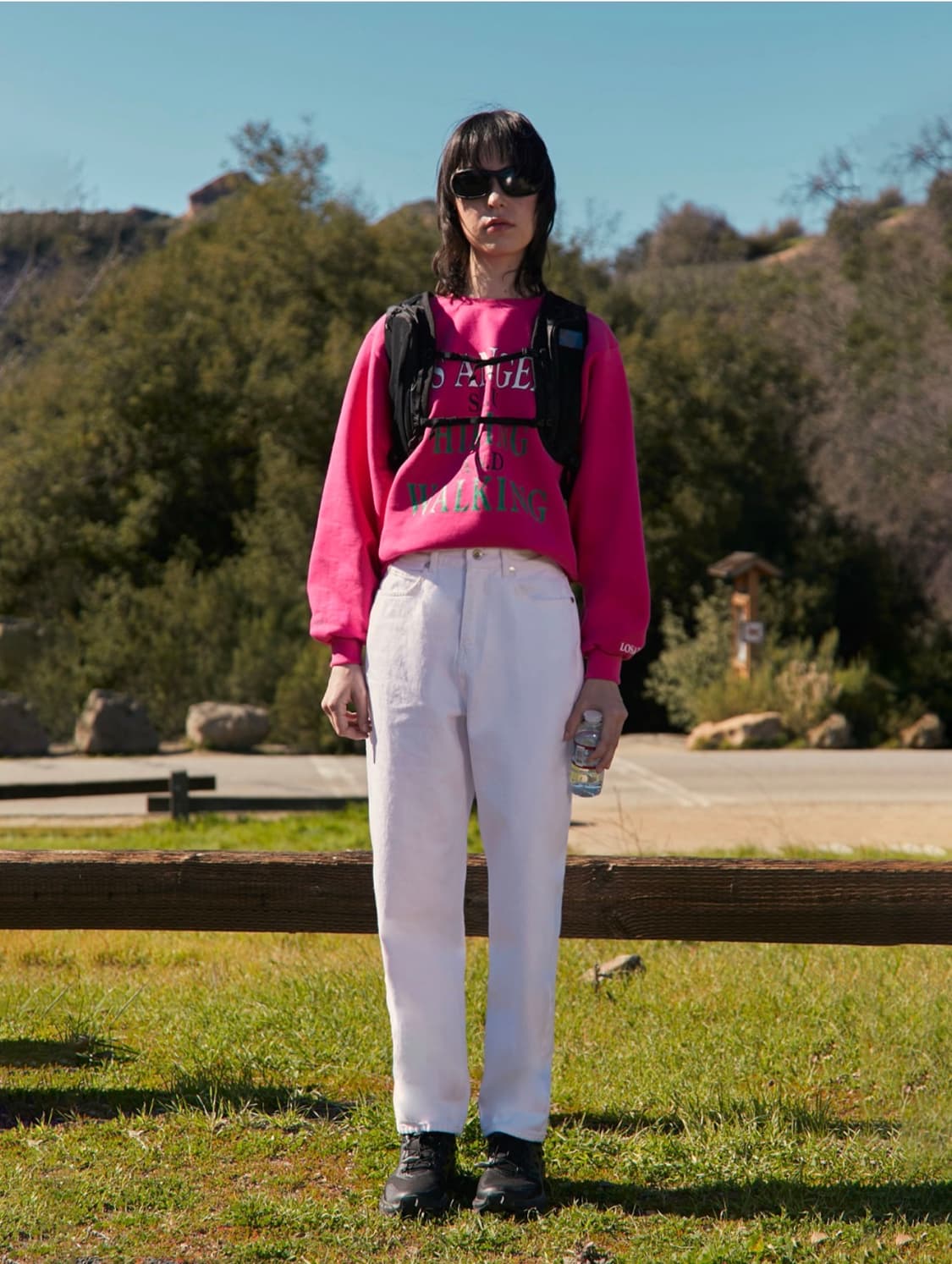 (새상품) STU 에스티유 우먼 하이킹 스웨트셔츠 핑크 상품이미지6