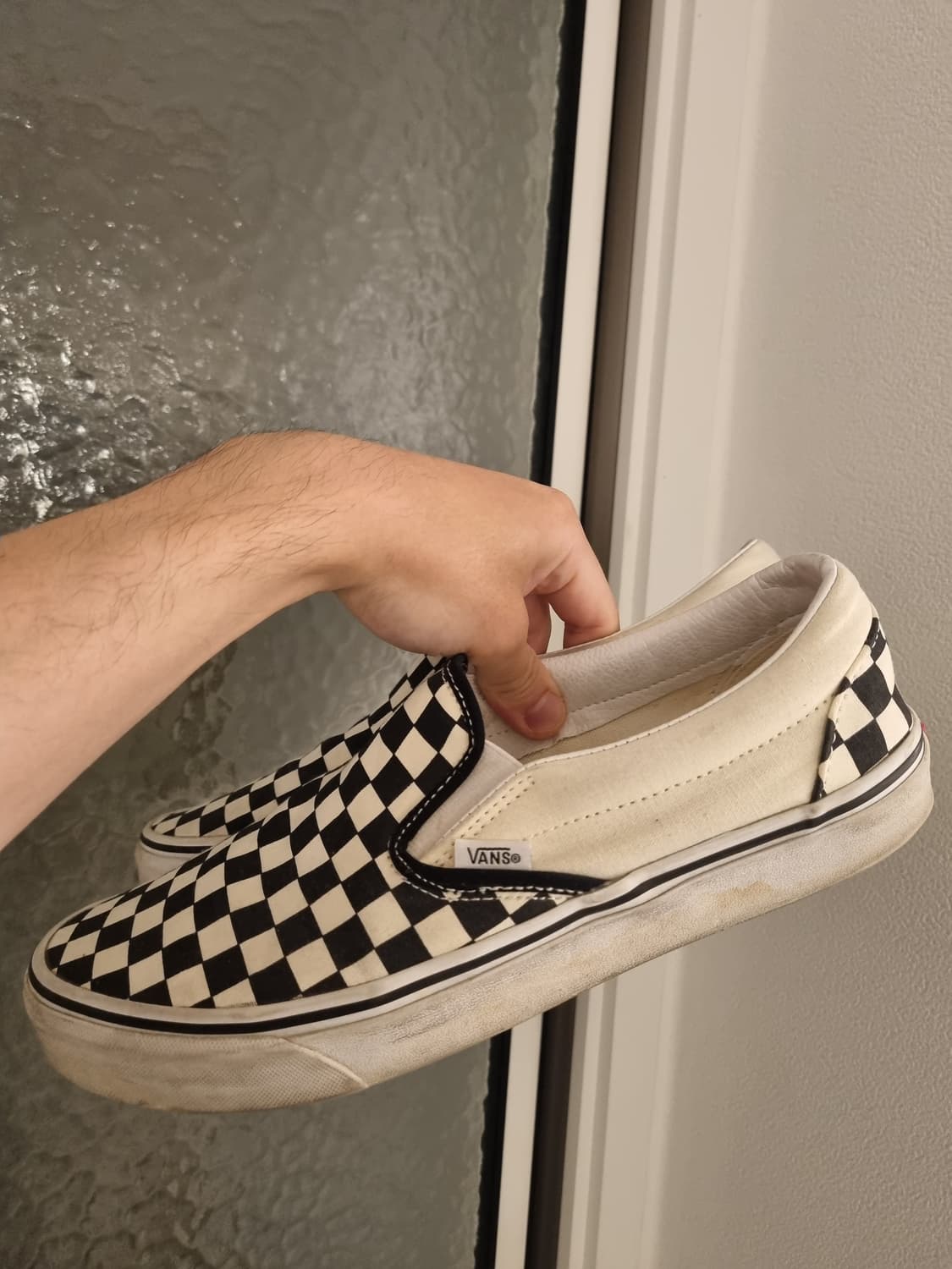 반스 클래식 슬립온 체커보드 블랙 화이트 285 상품이미지1