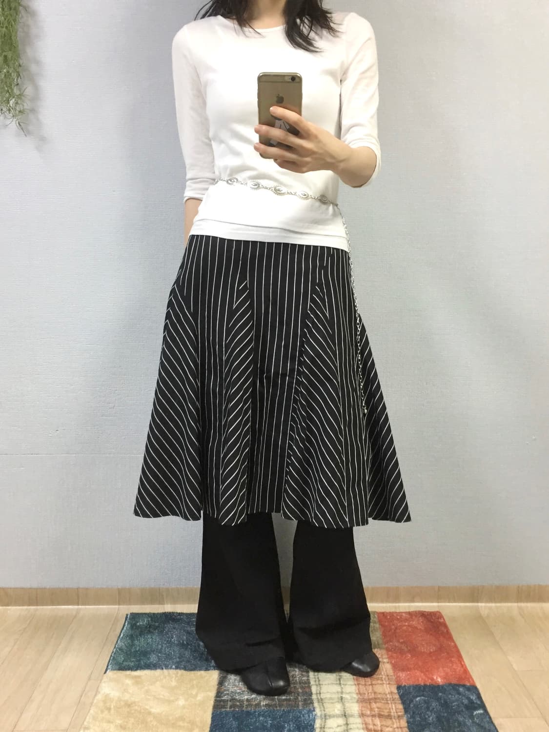 Hiroko Bis stripe skirt 상품이미지2