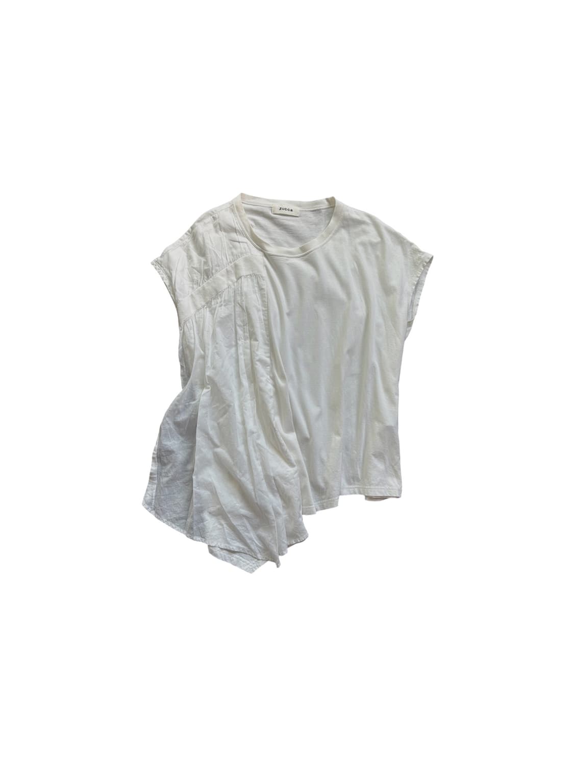 Asymmetric Cut&Sewn Tee 상품이미지1