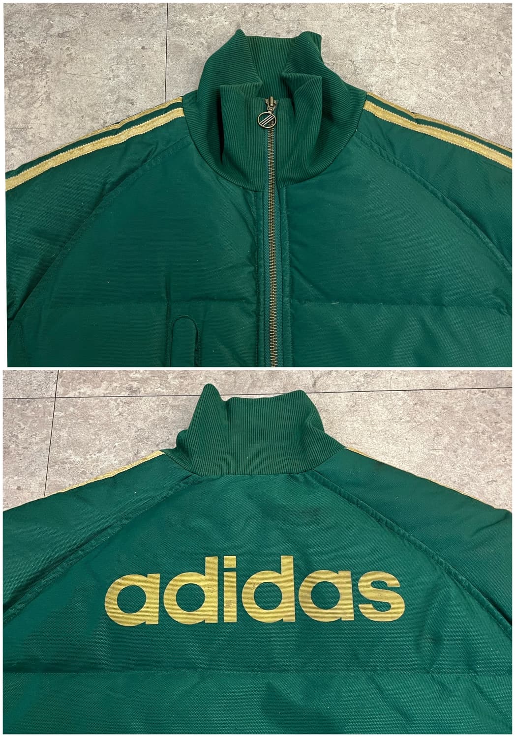 아디다스 올드스쿨 덕다운 패딩 자켓 그린 95 #csz2637 상품이미지4