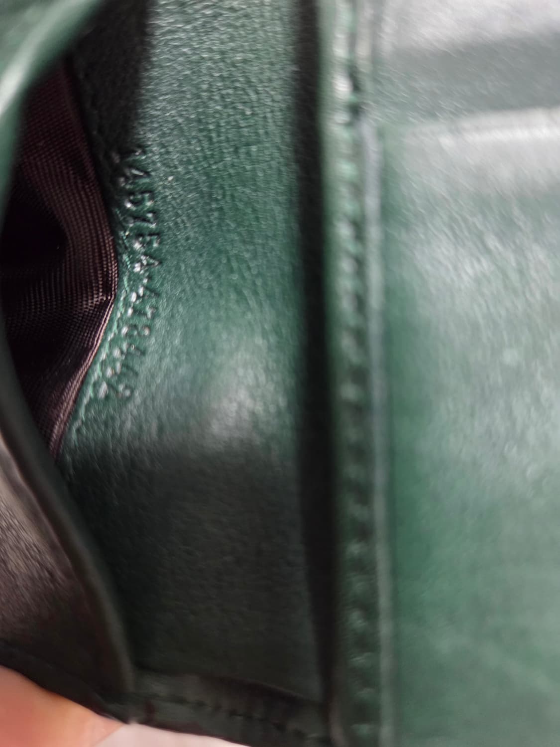 구찌 마이크로시마 반지갑 다크그린 상품이미지7