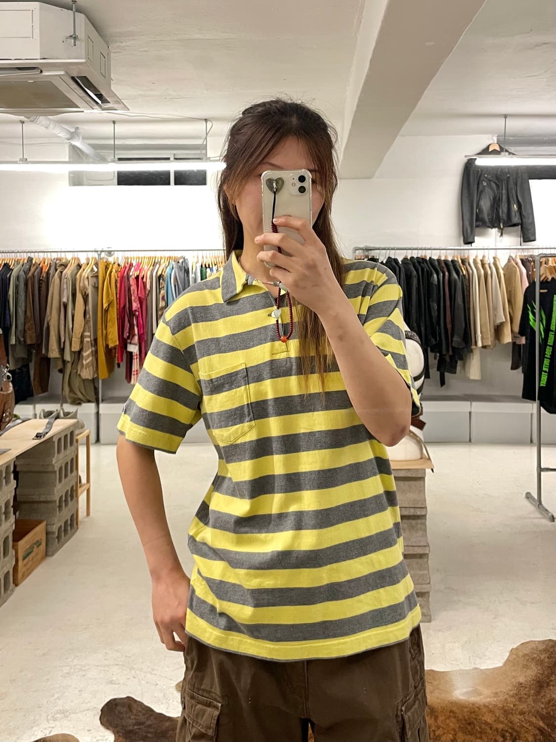 BEAMS stripe collar t-shirts 상품이미지1