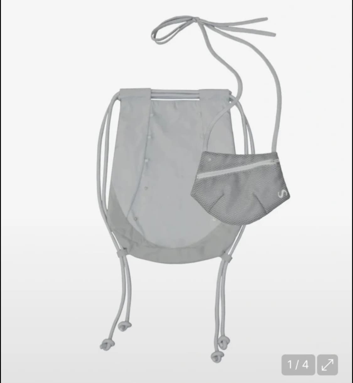 오호스 Detachable Pocket Gym Sack (Grey)  상품이미지2