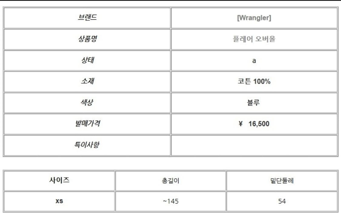 랭글러 플레어 오버올 상품이미지5