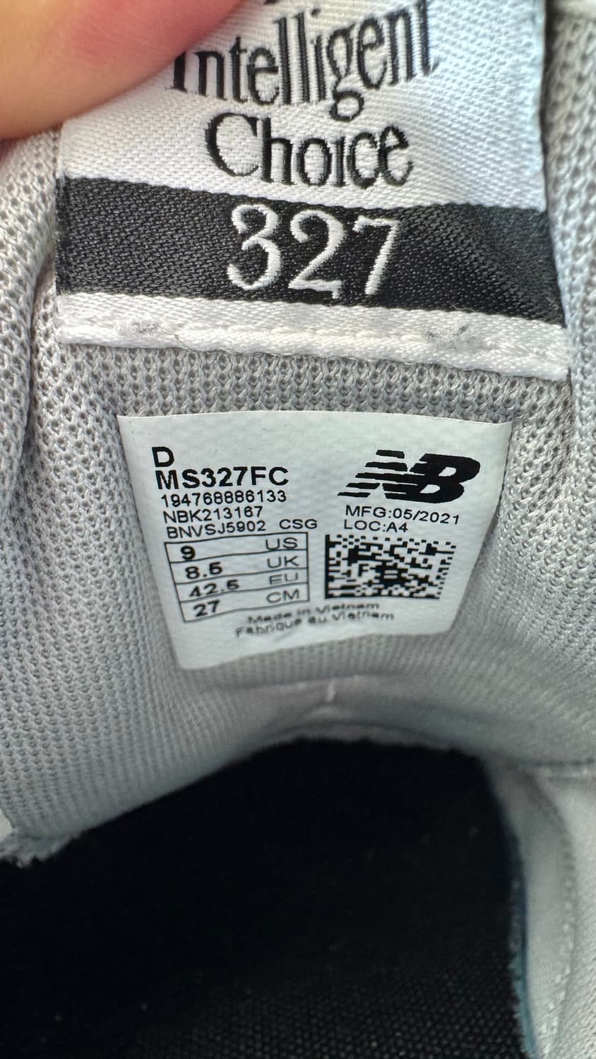 뉴발란스 327 그레이 네이비 270mm 상품이미지3