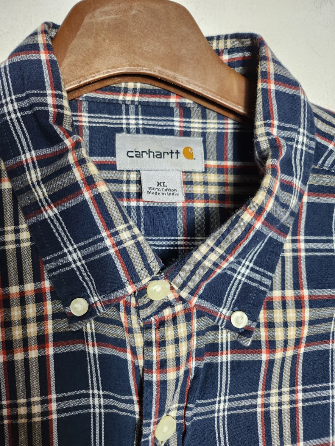 칼하트 체크 반팔 셔츠 상품이미지3