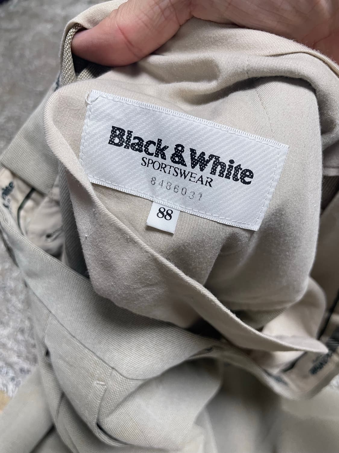 블랙엔화이트 일제 슬랙스 사이즈 34 상품이미지5