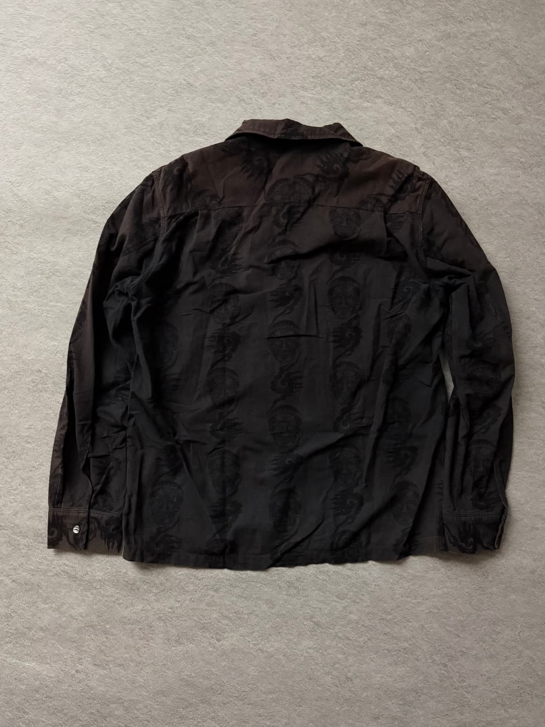 넘버나인 자카드 벨벳 셔츠 상품이미지2