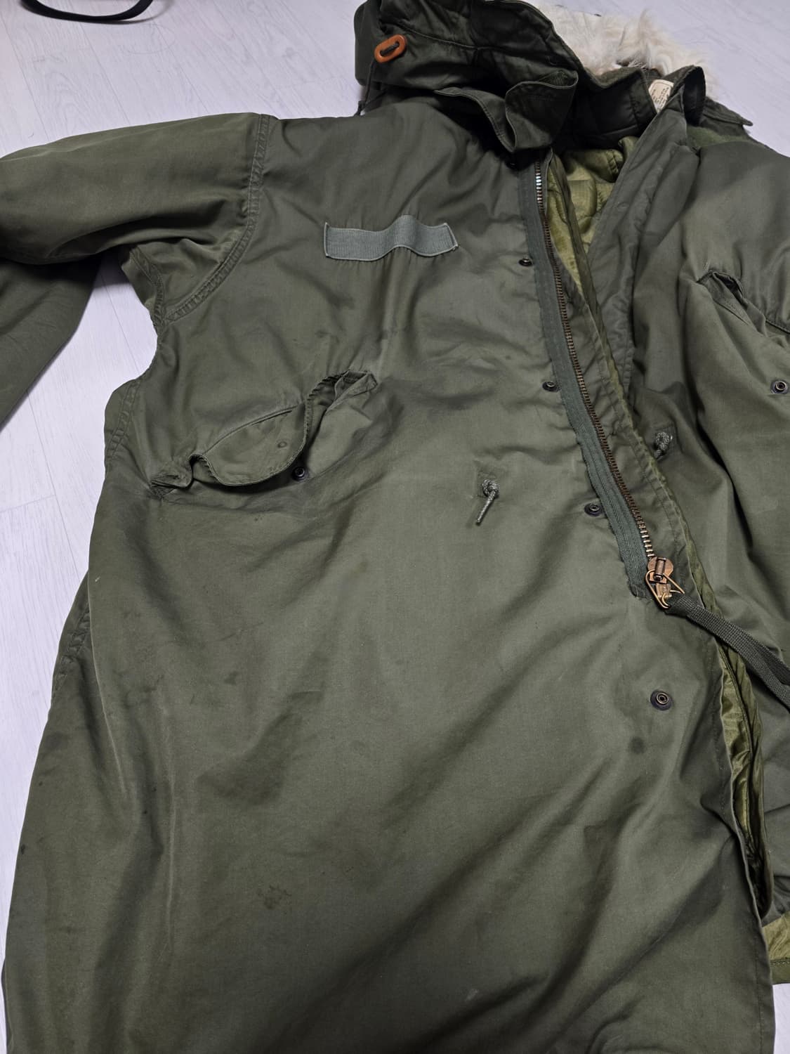 M-65 피쉬테일 개파카 풀세트 상품이미지6