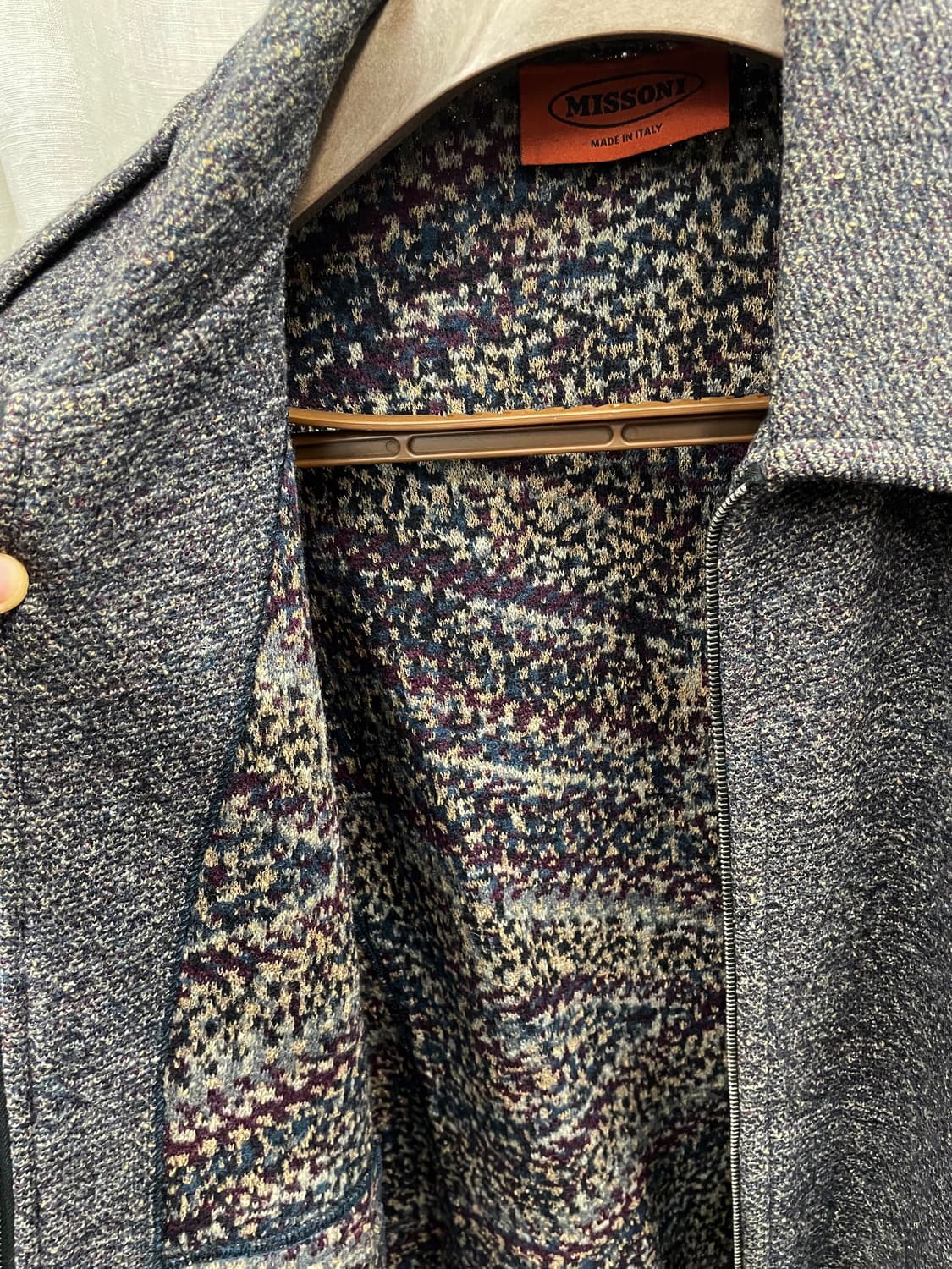 Vintage MISSONI 울 집업 자켓 사이즈 불명 상품이미지3