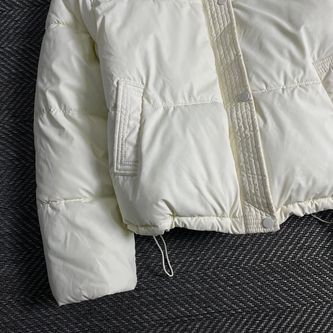 빈티지 우먼스 유광 크롭 패딩o 3635 상품이미지3