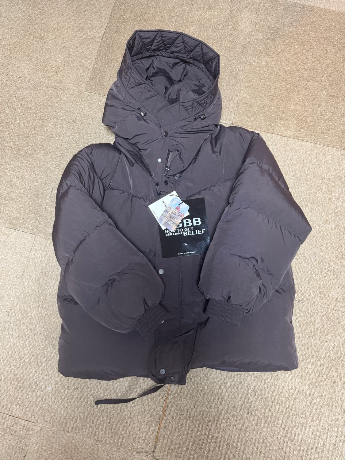 hgbb studio 브라운 후드패딩 새제품 팝니다 상품이미지1