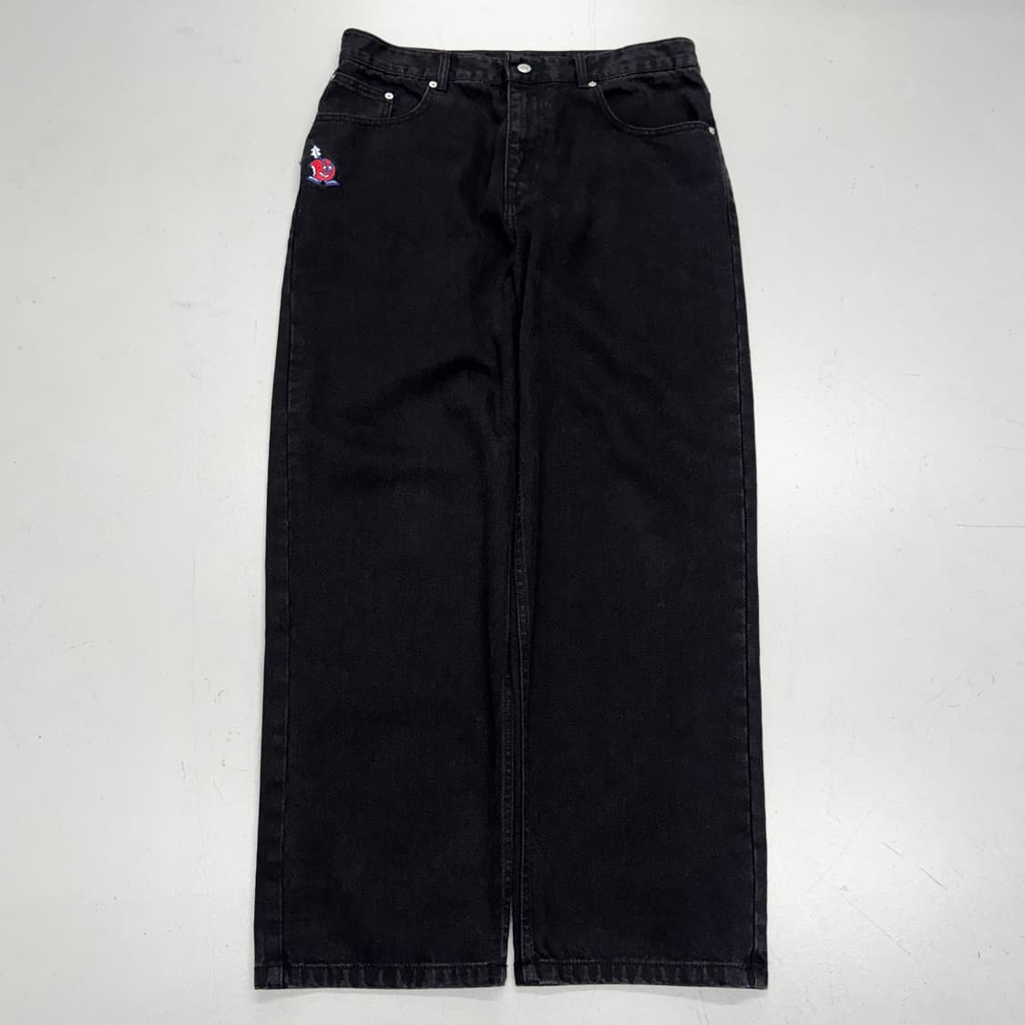 위캔더스 와이드 흑청 데님팬츠 상품이미지2