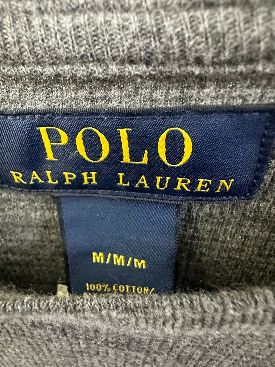 폴로 랄프로렌 레글런 투톤 와플 롱 슬리브 m 상품이미지5