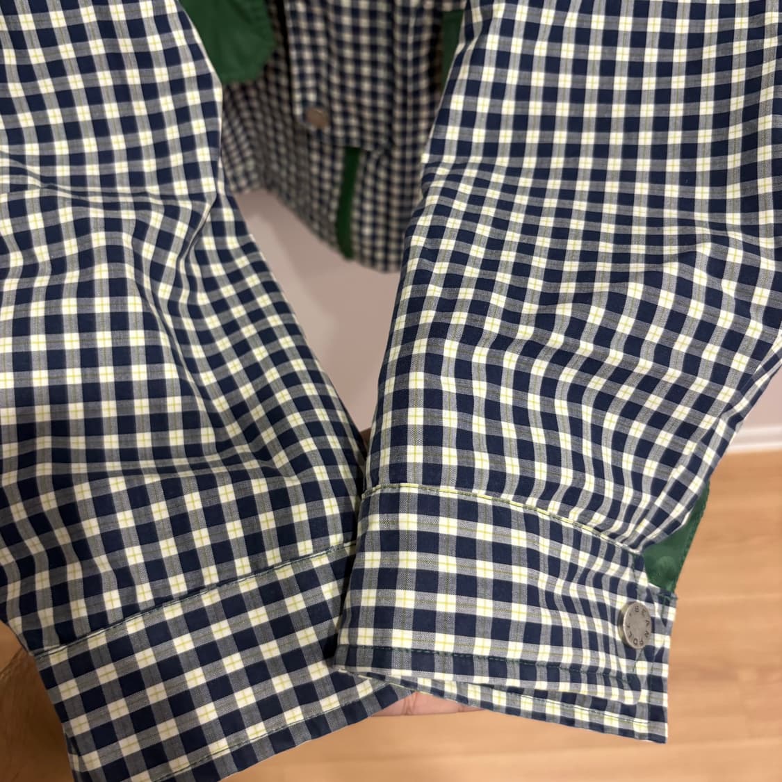 빈폴 아웃도어 체크 배색 후드 자켓 95 상품이미지3