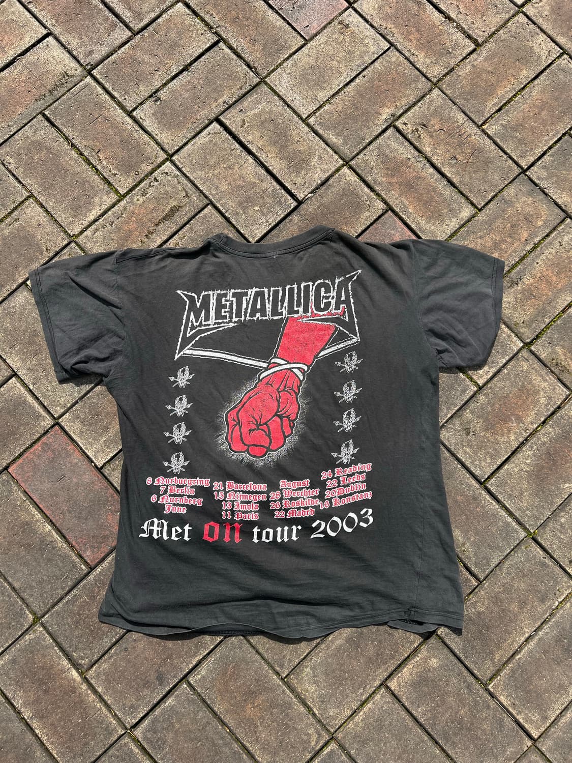 메탈리카 2003 St. Anger tour 티셔츠 L 상품이미지3